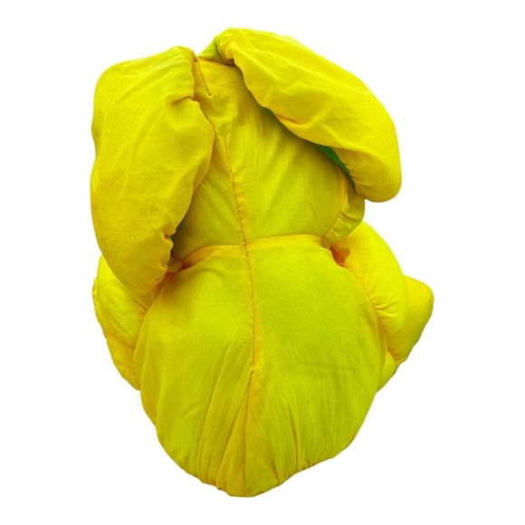 Tb Trading Co Plush Nylon Bunny Rabbit Carrot Feet Yellow Green Vintage 13” Sit - Picture 5 of 10